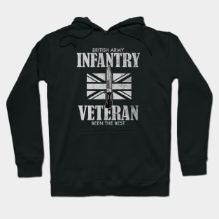 British Army Infantry Veteran (distressed) Hoodie